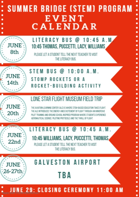 Template Event Calendar PosterMyWall