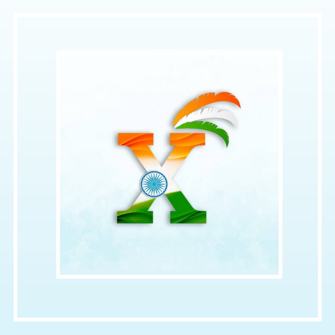15 august alphabet image Instagram Post template