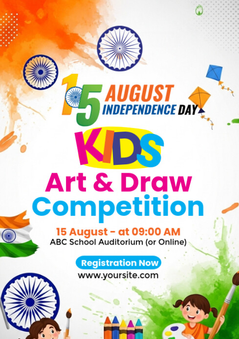 15 August Art Contest A4 template