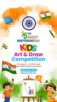 15 August Art Contest Instagram Story template