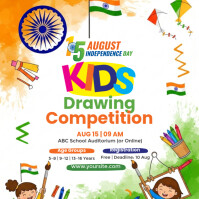 15 August Art Contest Square (1:1) template
