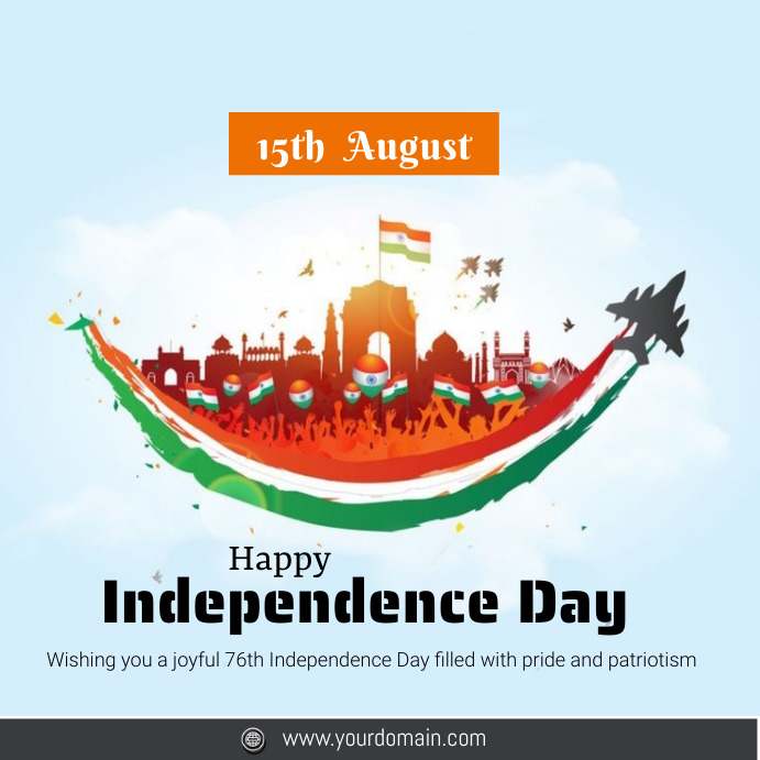 15 august Instagram Post template