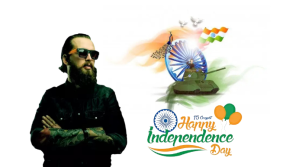 White Indian Independence Day Digital Display Template