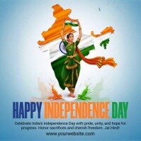 15 August Independence Day of India Instagram Post template