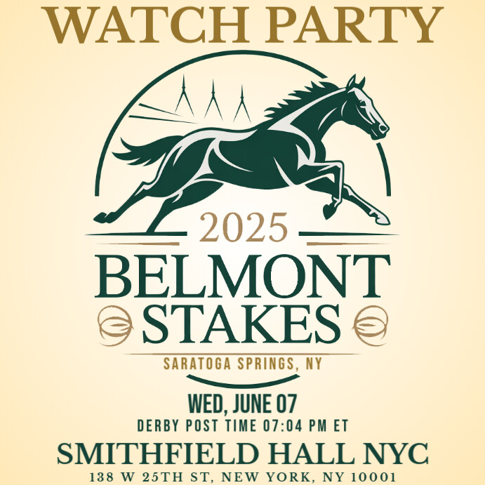 157 Belmont Stakes Watch Party Instagram Post Template