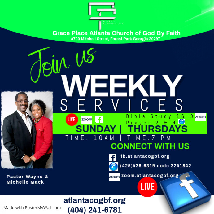 Copy of CHURCH WEEKLY SERVICES | PosterMyWall