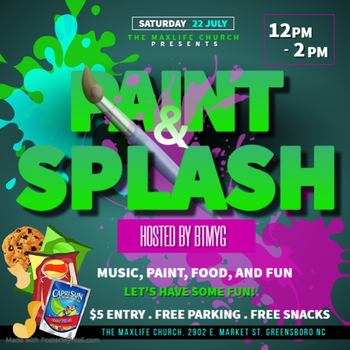 Post Form Splash Splash Pool Party instagram post | PosterMyWall