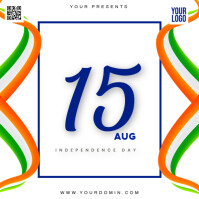 White Independence Day Instagram Plasing Template