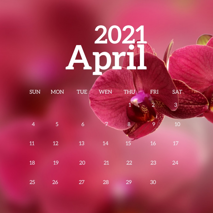 16 Calendar 2021 Instagram Post template