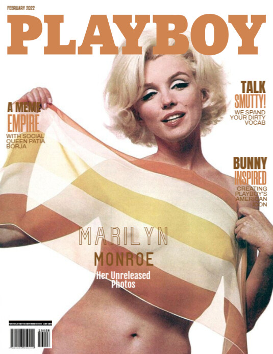 160222 Playboy magazine MARILYN Monroe Template PosterMyWall
