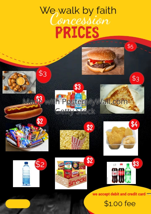 Black and Yellow Fast Food Menu Design | PosterMyWall