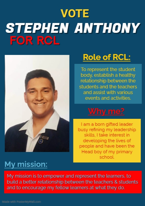 Blue Student Council Election Flyer | PosterMyWall