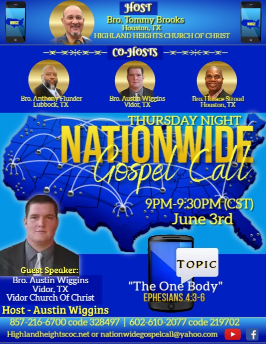 Copy of June 3rd Thursday Night Nationwide Gospel Meeting Call ...