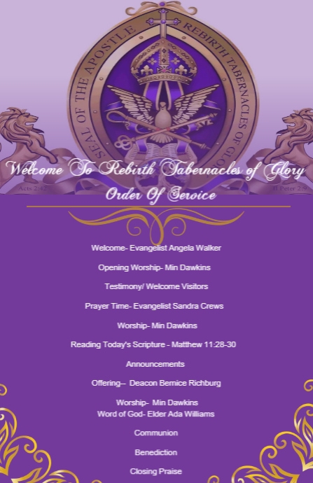 Order of Service 1 PosterMyWall Order of Service 1 PosterMyWall