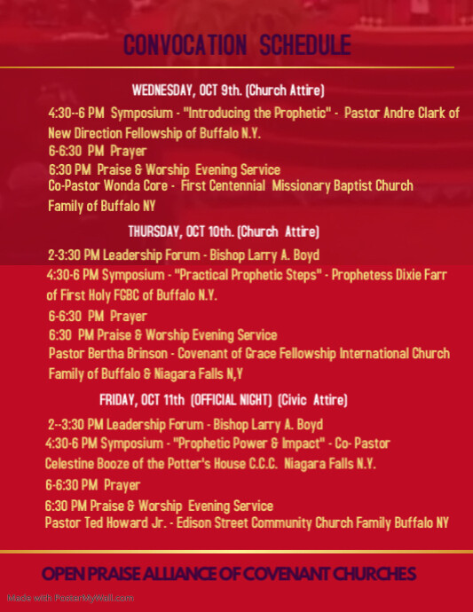 Copy of Holy Convocation PosterMyWall