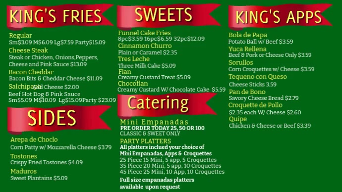 Csn Menu scn 3 new price | PosterMyWall