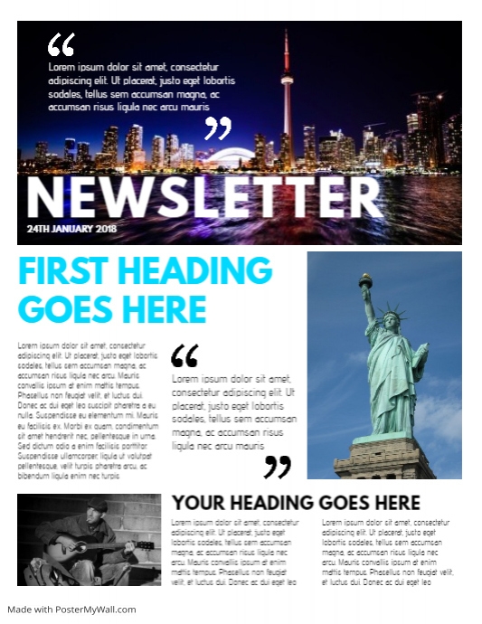 Copy of Copia de Newsletter Template | PosterMyWall