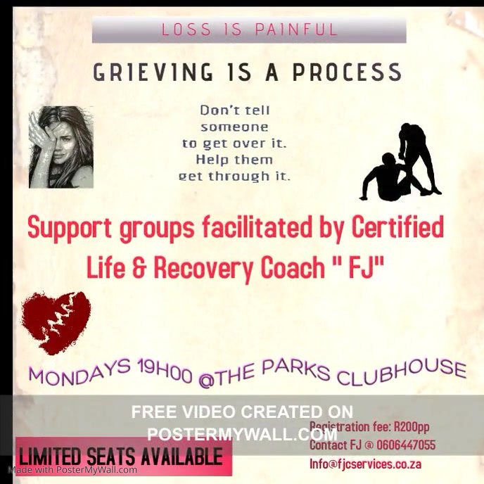 Copy of Grieving Is a Process | PosterMyWall