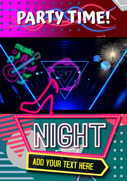Ladies Night restaurant & Bar Flyer A4 template