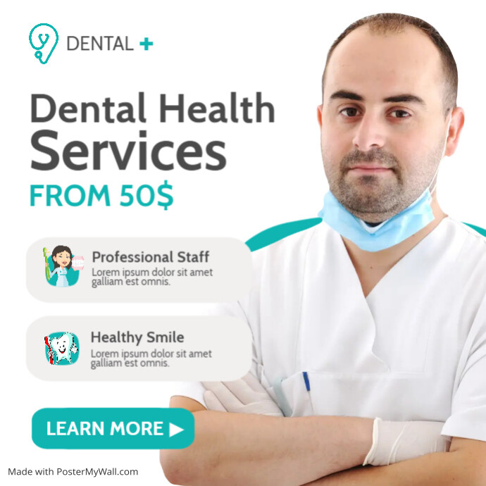 Dental health services advertising personal b