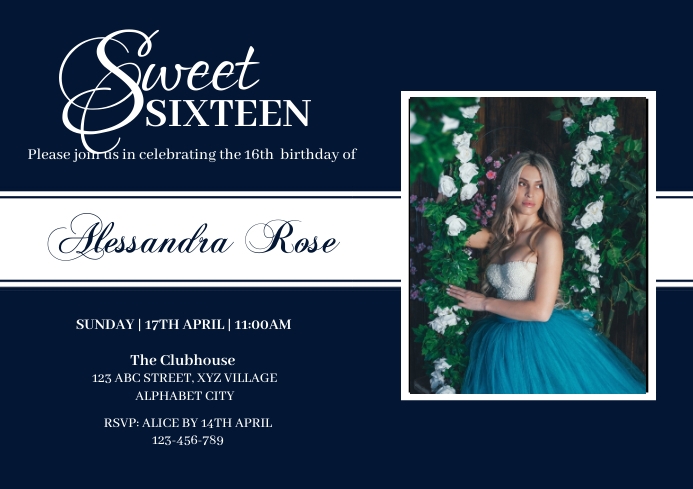 16th Birthday Invitation Template | PosterMyWall