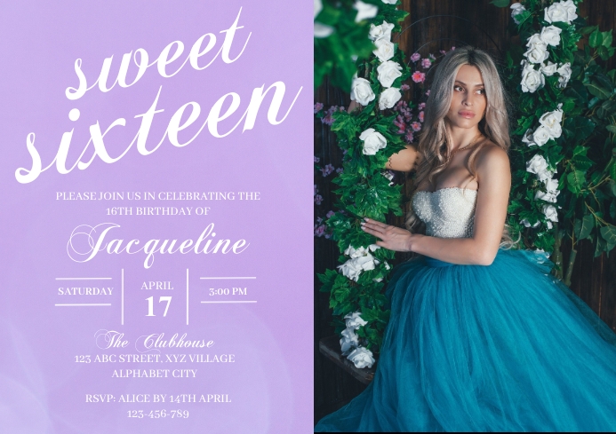 16th Birthday Invitation Template | PosterMyWall