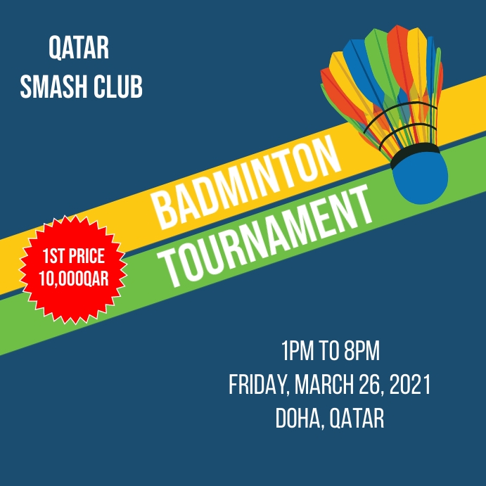 17 Badminton Сообщение Instagram template