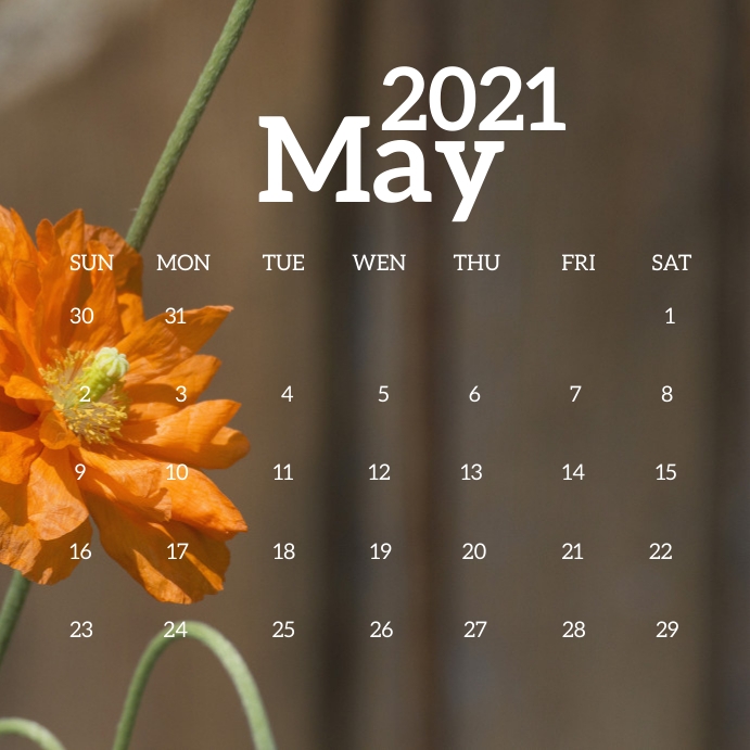 17 Calendar 2021 Instagram-Beitrag template