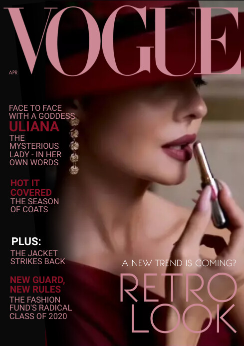 170423 Vogue magazine cover Template | PosterMyWall