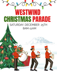 christmas parade flyer template