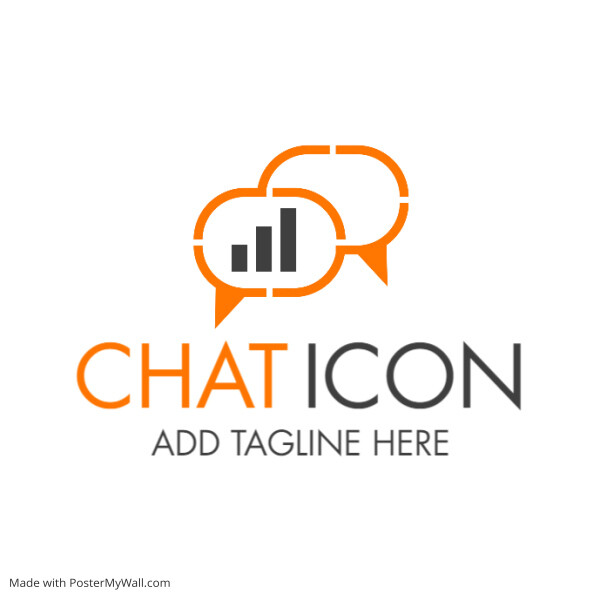 chat icon logo template