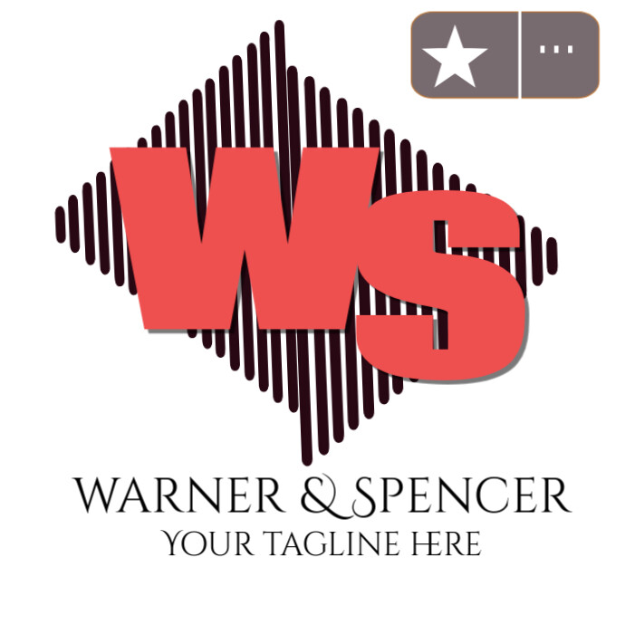 Warner & Spencer Logo template