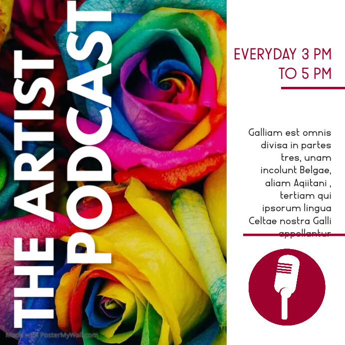 art podcast instagram post advertisement