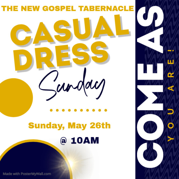 Dress down Sunday PosterMyWall