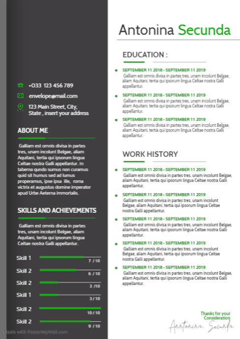 curriculum vitae template design corporate te