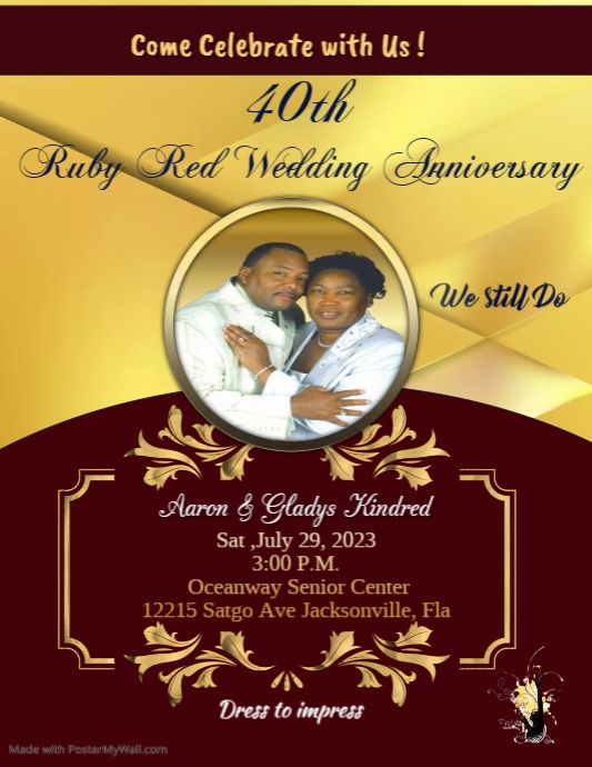 Pastor Anniversary Flyer (US Letter) template