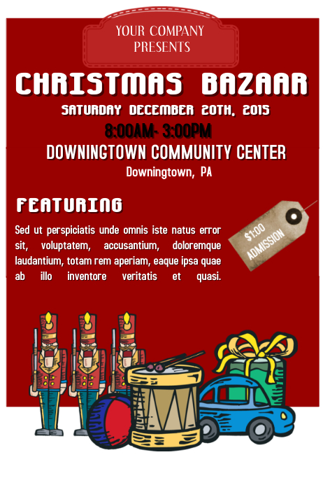 Sample Flyer Bazaar Bazaar Template | PosterMyWall