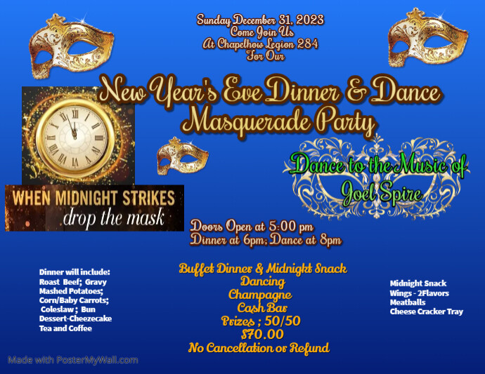 Masquerade Ball Event Template (4) PosterMyWall