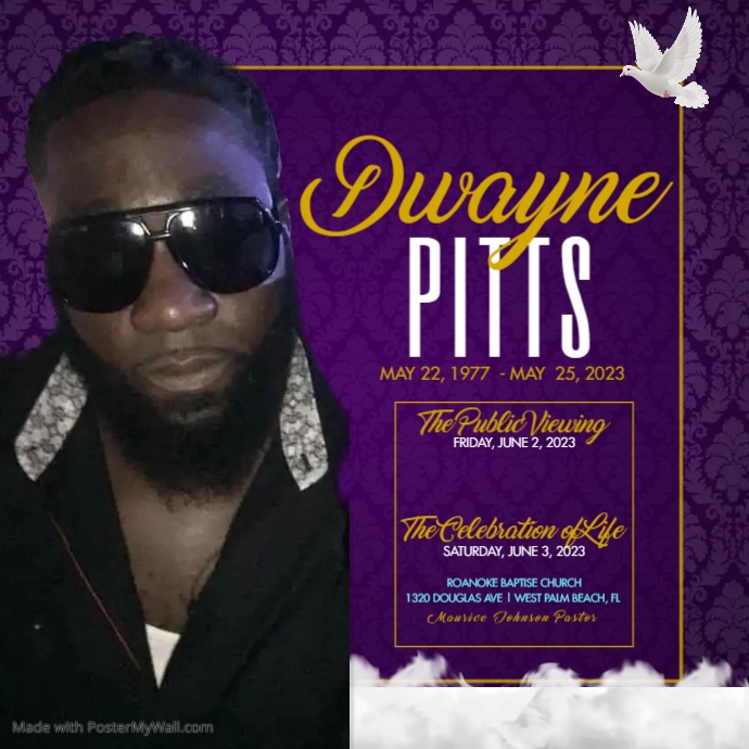 Funeral Announcement PosterMyWall