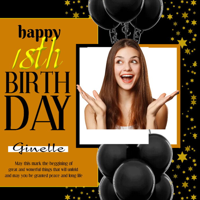 18th birthday Template PosterMyWall 18th birthday Template PosterMyWall