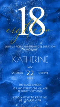 18th Birthday Invitation Instagram Story template