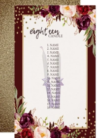 18th Birthday Invitation Template A6