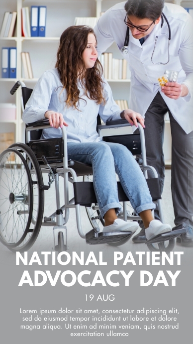 19 Aug - National Patient Advocacy Day Template | PosterMyWall