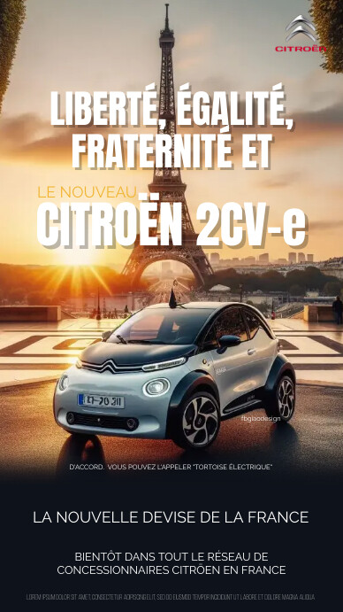 190424 NEW CITRÖEN 2CV-E Ad template Instagram Story