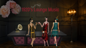 1920's, music channel, YouTube, thumbnail, vintage Coverfoto til YouTube-kanal template