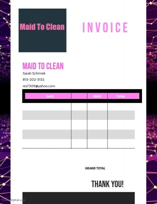 Random Invoice Copy Copy of Copy of Invoice | PosterMyWall