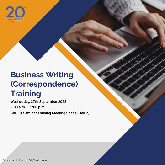 Business Writing (Correspondence) Training PosterMyWall