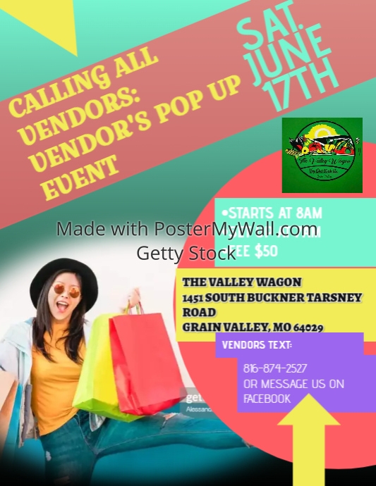 Modern Vendor's Event Community Flyer PosterMyWall