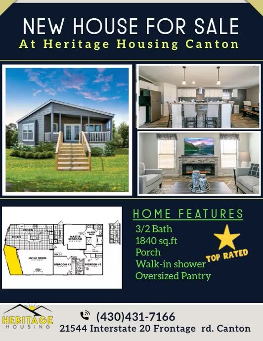 Navy Blue Real Estate Flyer PosterMyWall