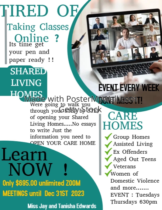 SHARED LIVING ZOOM MEETINGS PosterMyWall